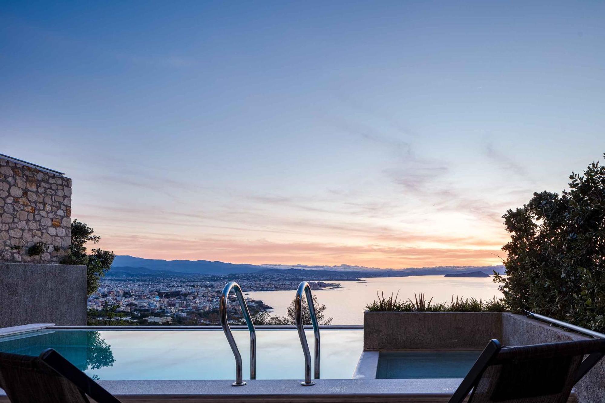 Omnia Luxury Villas - "Heated" Pools & Breathtaking Seaviews! La Canée Extérieur photo