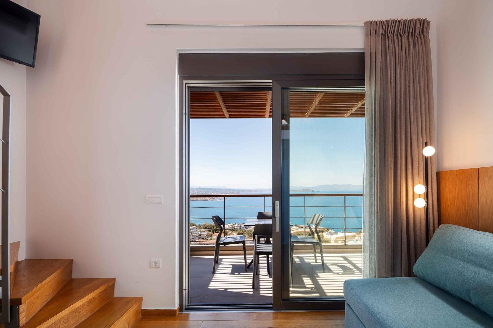 Omnia Luxury Villas - "Heated" Pools & Breathtaking Seaviews! La Canée Chambre photo